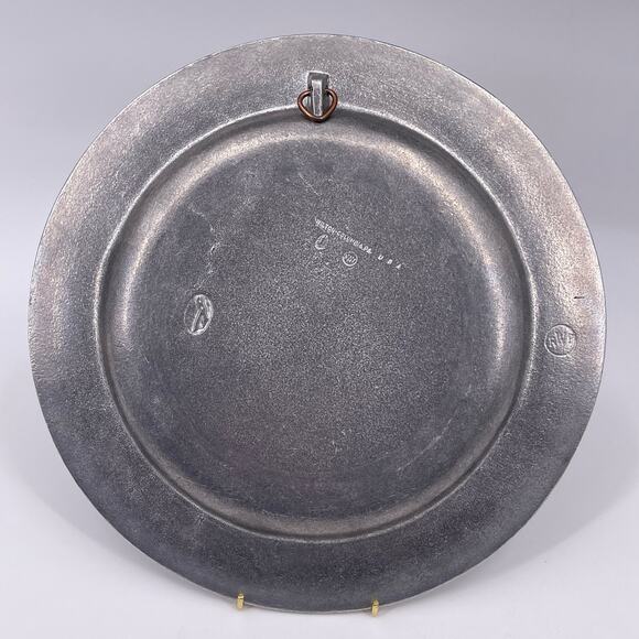 Vintage Wilton Armetale Pewter Plate 1977 A Child Shall Lead Them Isaiah 11:6 - Picture 2 of 13